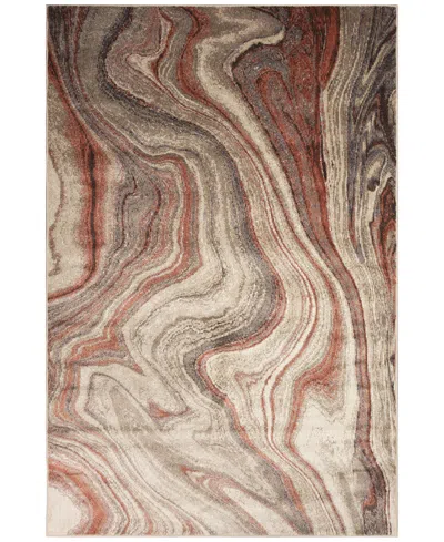 Liora Manne Ariana Marble 3'3"x4'11" Area Rug In Green,red