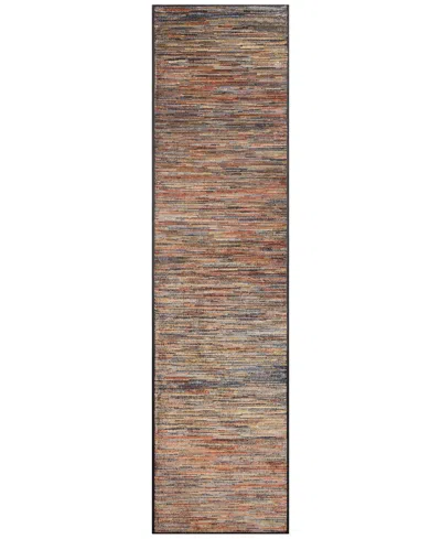 Liora Manne Ariana Strata 1'11"x7'6" Runner Area Rug In Terracotta