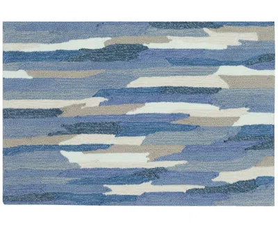 Liora Manne Capri Cloud 1'8"x2'6" Area Rug In Blue