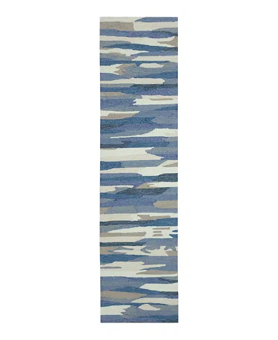 Liora Manne Capri Cloud Runner Area Rug, 2' X 8' In Blue