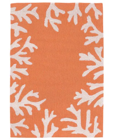 Liora Manne Capri Coral Border 1'8"x2'6" Area Rug