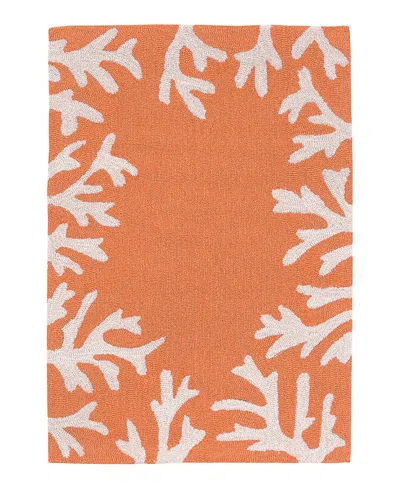 Liora Manne Capri Coral Border Area Rug, 1'8 X 2'6 In Multi