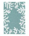 Liora Manne Capri Coral Border Area Rug, 1'8 X 2'6 In Blue