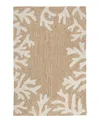Liora Manne Capri Coral Border Area Rug, 1'8 X 2'6 In Neutral
