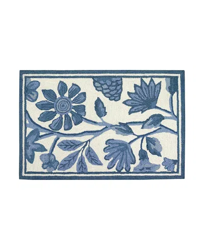Liora Manne Capri Floral Vine Area Rug, 2' X 3' In Blue