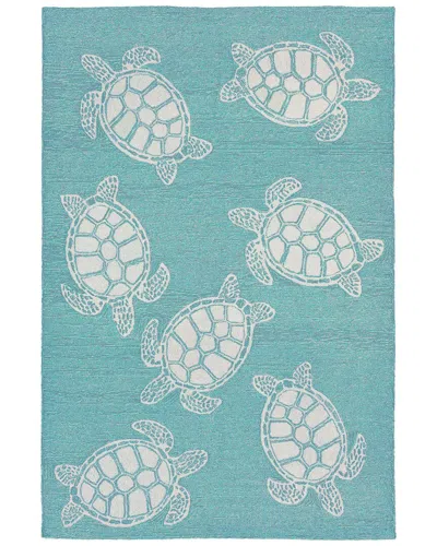 Liora Manne Capri Hand-tufted Indoor/outdoor Rug In Aqua
