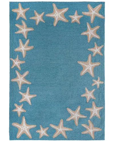 Liora Manne Capri Hand-tufted Indoor/outdoor Rug In Aqua