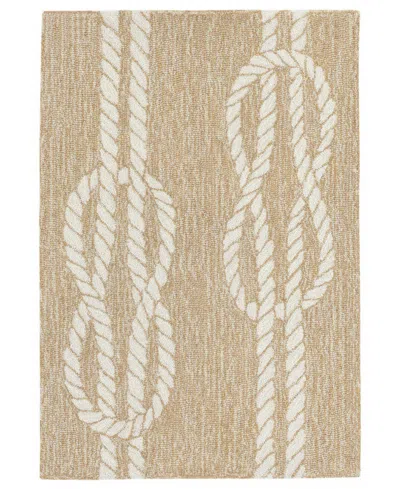 Liora Manne Capri Ropes 1'8"x2'6" Area Rug In Neutral