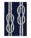 Liora Manne Capri Ropes Area Rug, 1'8 X 2'6 In Blue