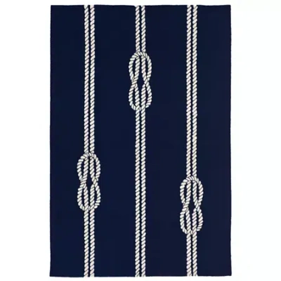 Liora Manne Capri Ropes Indoor/outdoor Runner Rug In Blue