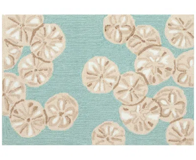 Liora Manne Capri Sea Biscuit 2'6"x4' Area Rug In Aqua
