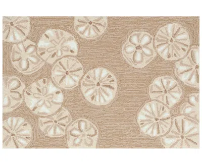 Liora Manne Capri Sea Biscuit 2'6"x4' Area Rug In Camel