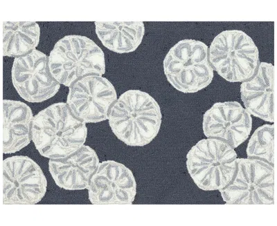Liora Manne Capri Sea Biscuit 2'6"x4' Area Rug In Navy