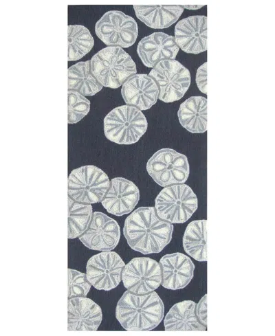 Liora Manne Capri Sea Biscuit 2'x5' Area Rug In Navy