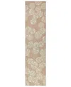Liora Manne Capri Sea Biscuit 2'x8' Runner Area Rug In Camel