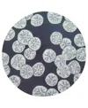 Liora Manne Capri Sea Biscuit 3'x3' Round Area Rug In Navy