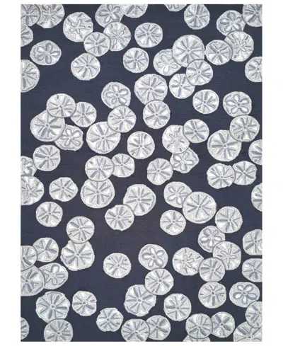 Liora Manne Capri Sea Biscuit 5'x7'6" Area Rug In Navy