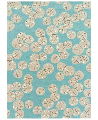 Liora Manne Capri Sea Biscuit 7'6"x9'6" Area Rug In Aqua