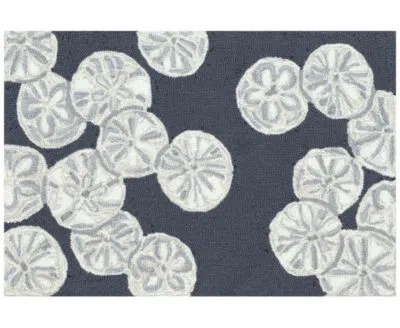 Liora Manne Capri Sea Biscuit Rug Collection In Navy