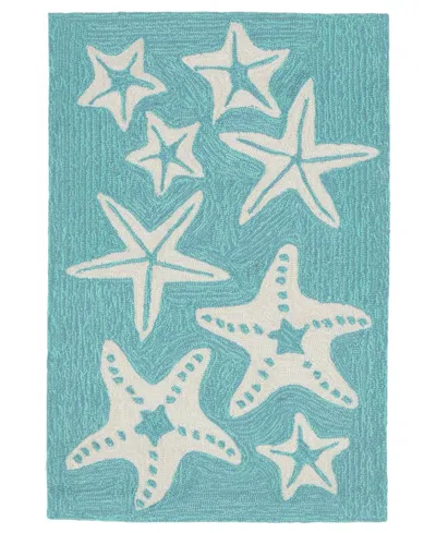 LIORA MANNE CAPRI STARFISH 1'8"X2'6" AREA RUG