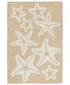 Liora Manne Capri Starfish Area Rug, 1'8 X 2'6 In Brown