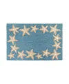 Liora Manne Capri Starfish Border Area Rug, 1'8 X 2'6 In Blue