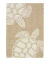 Liora Manne Capri Turtle Area Rug, 1'8 X 2'6 In Neutral