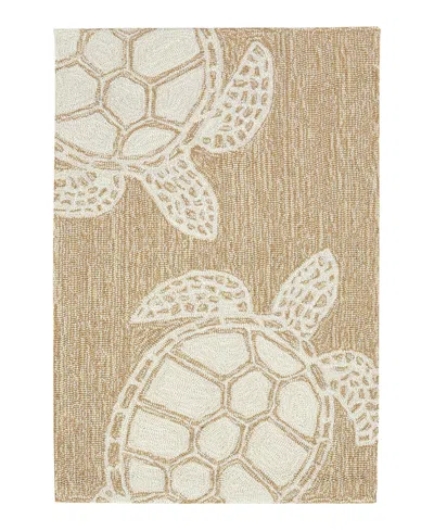 Liora Manne Capri Turtle Area Rug, 1'8 X 2'6 In Neutral