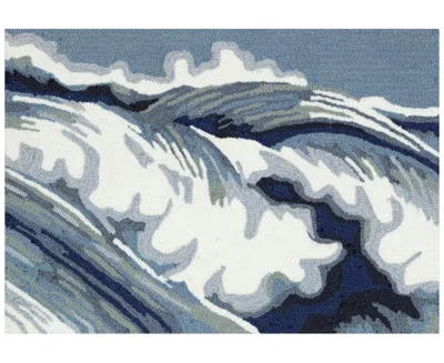 Liora Manne Capri Wave 2'6"x4' Area Rug In Blue
