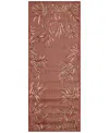 Liora Manne Carmel Border 1'11"x4'11" Runner Area Rug In Paprika