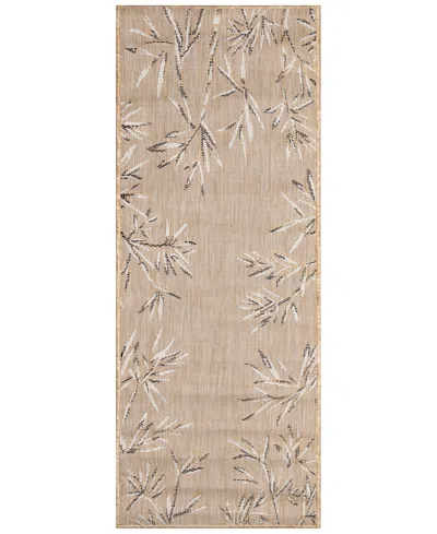 Liora Manne Carmel Border 1'11"x4'11" Runner Area Rug In Sand