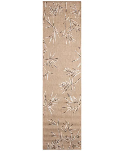 Liora Manne Carmel Border 1'11"x7'6" Runner Area Rug In Sand