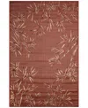 Liora Manne Carmel Border 7'10"x9'10" Area Rug In Paprika