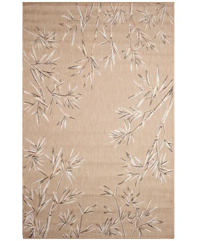 Liora Manne Carmel Border 7'10"x9'10" Area Rug In Sand