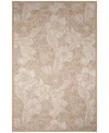 Liora Manne Carmel Botanical 4'10"x7'6" Area Rug In Sand
