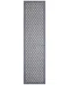 Liora Manne Carmel Diamonds 1'11"x7'6" Runner Area Rug In Navy
