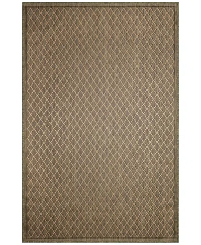 Liora Manne Carmel Diamonds 4'10"x7'6" Area Rug In Green
