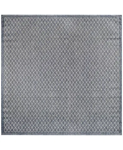 Liora Manne Carmel Diamonds 7'10"x7'10" Square Area Rug In Navy