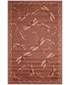 Liora Manne Carmel Dragonfly 4'10"x7'6" Area Rug In Paprika