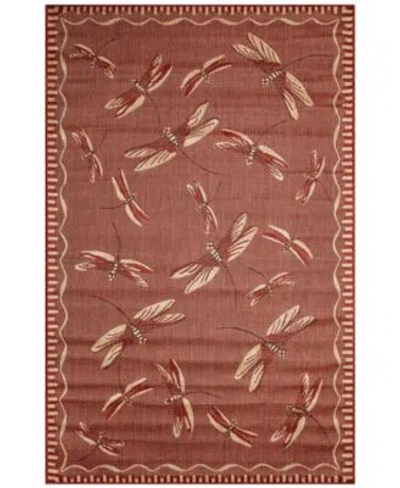Liora Manne Carmel Dragonfly Rug Collection In Paprika