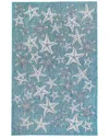 Liora Manne Carmel Indoor/outdoor Rug In Aqua