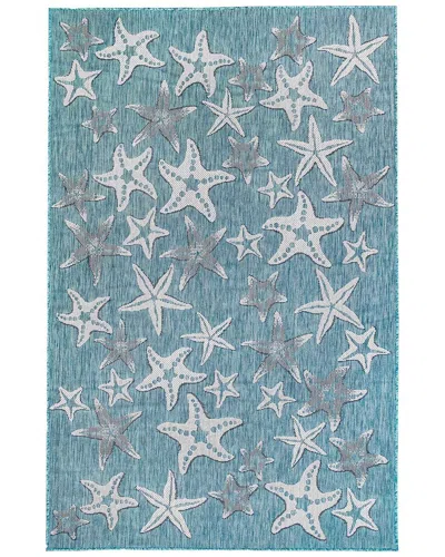 Liora Manne Carmel Indoor/outdoor Rug In Aqua