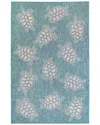Liora Manne Carmel Indoor/outdoor Rug In Aqua