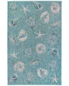 Liora Manne Carmel Indoor/outdoor Rug In Aqua