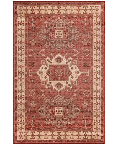 Liora Manne Carmel Kilim 7'10"x9'10" Area Rug In Paprika