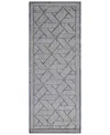 Liora Manne Carmel Pyramid 1'11"x4'11" Runner Area Rug In Navy
