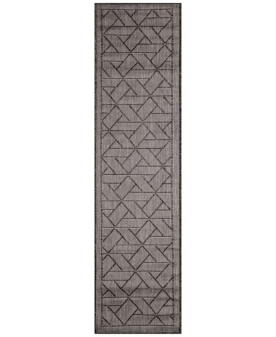Liora Manne Carmel Pyramid 1'11"x7'6" Runner Area Rug In Black