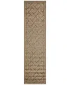 Liora Manne Carmel Pyramid 1'11"x7'6" Runner Area Rug In Green