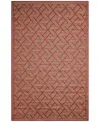 Liora Manne Carmel Pyramid 6'6"x9'4" Area Rug In Paprika