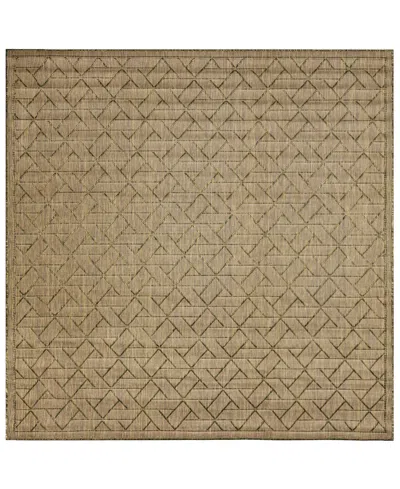 Liora Manne Carmel Pyramid 7'10"x7'10" Square Area Rug In Green